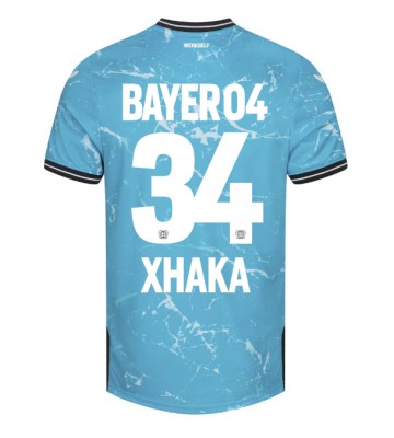 Bayer Leverkusen Granit Xhaka #34 Replika Tredjetrøje 2023-24 Kortærmet
